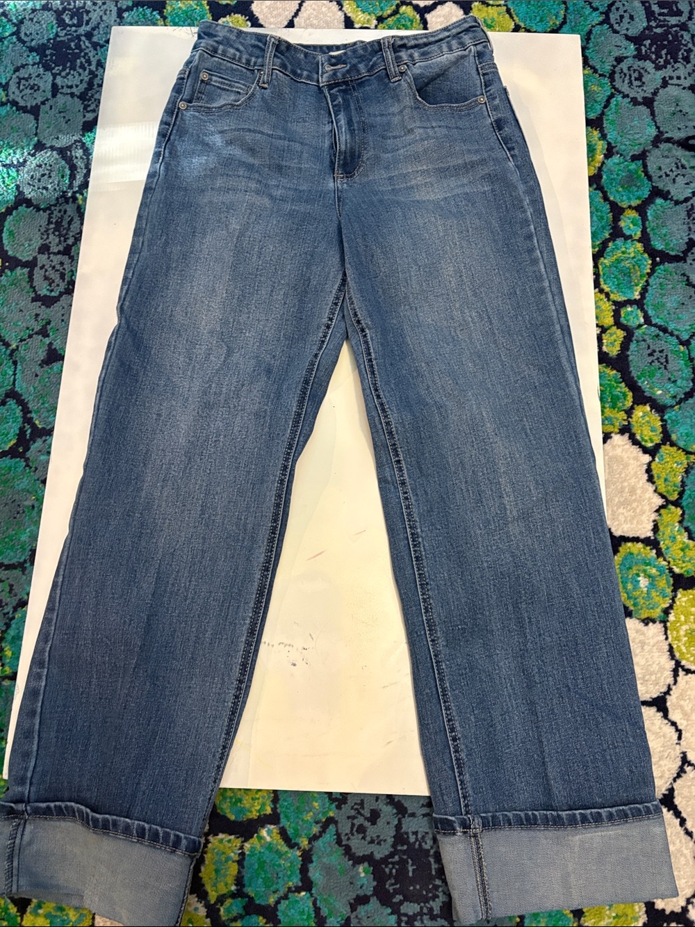 Oat New York Women's Boyfriend Jeans - Blue Denim